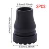Rubber Pad Cap Non-Slip Walking Stick Crutch Cane Bottom Pads Cover Protector Climbing Hiking Trekking Pole Tip Black 16/19/22mm