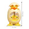 Cartoon Eggshell Alarm Clock Plastic Mini Clock Creative Bell Alarm Clocks  Bedside