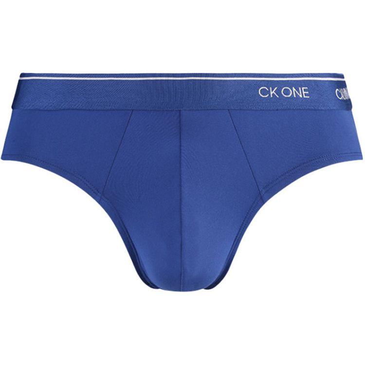 Calvin Klein Трусы-слипы мужские One Gravity Band FW21 однотонные эластичные облегающие синие NB2224-BN3 L