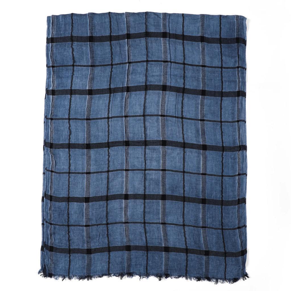 Mode Karomuster Baumwolle Leinen Herren Schals Herbst Winter Warm Herrenschal Kurze Quaste Bufanda Herren Accessoires Pashmina Schal