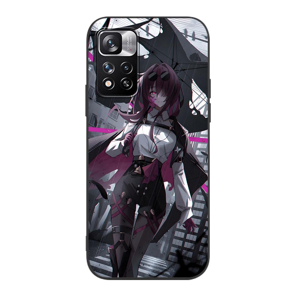 Honkai Star Rail Kafka Case for Xiaomi Redmi 10A 10C 9C 12C 9A 9i 10 12 9 Prime 9T K40 Pro Black Soft TPU Mobile Phone Bag Cover