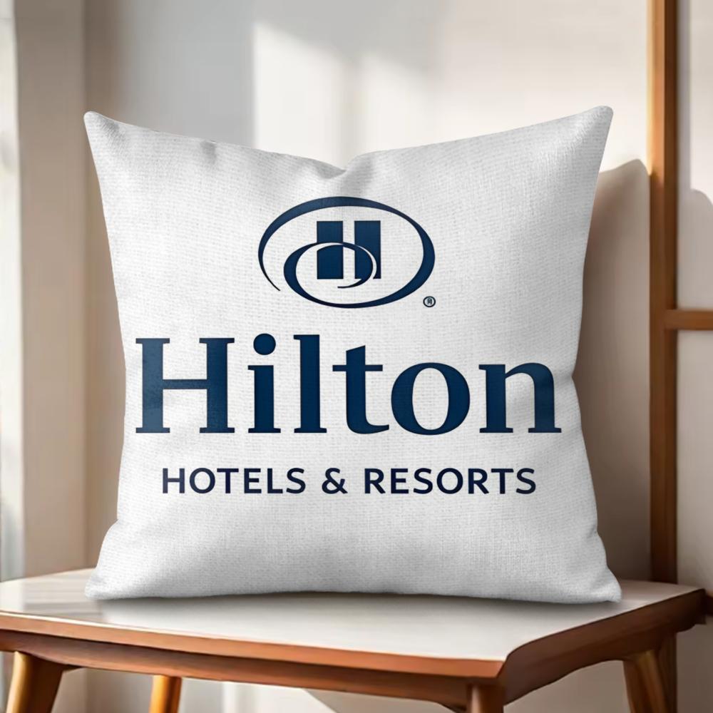 Luxury HHiltonS Design Cushion Cover Natural Linen Organic Fabric DoubleSided Printing Couch Pillow Covers Home Decor