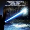 High Power Zoomable LED Flashlight, USB Rechargeable Torch with Power Indicator, Ultra Bright Long Range Lamp for Outdoor Camping