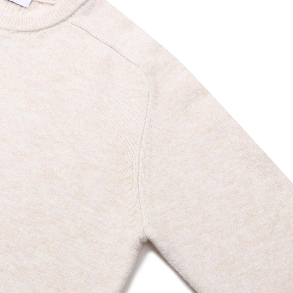 LEDEPT Washable Raglan Round Pullover [Beige]