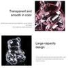 Bear-Shaped Candy Box Large Capacity Clear Plastic Storage Container Reusable Decorative Candy Storage Jar