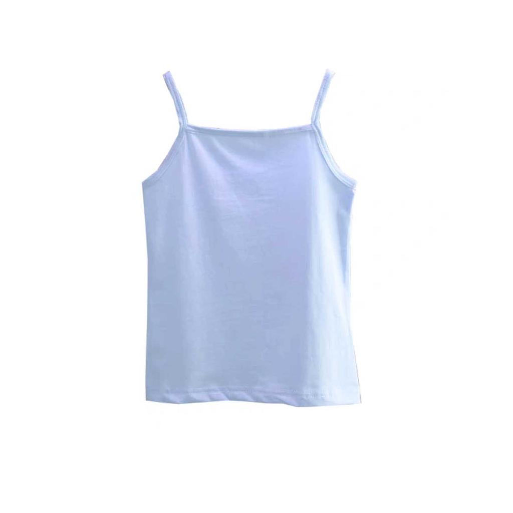 Kinder Einfarbige Oberteile Lässige Alltags-Camisole-Unterwäsche