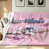 1PC Diddl Custom Name Patterned Flannel Blanket Suitable For All Seasons for Home Decor Warmth and Comfort Gifts Holiday Present