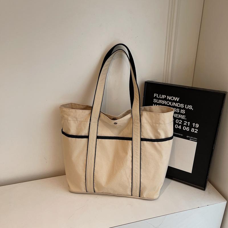 2025 new canvas bag multi-pocket handbag shoulder bag tote bag yoga bag fashion bag