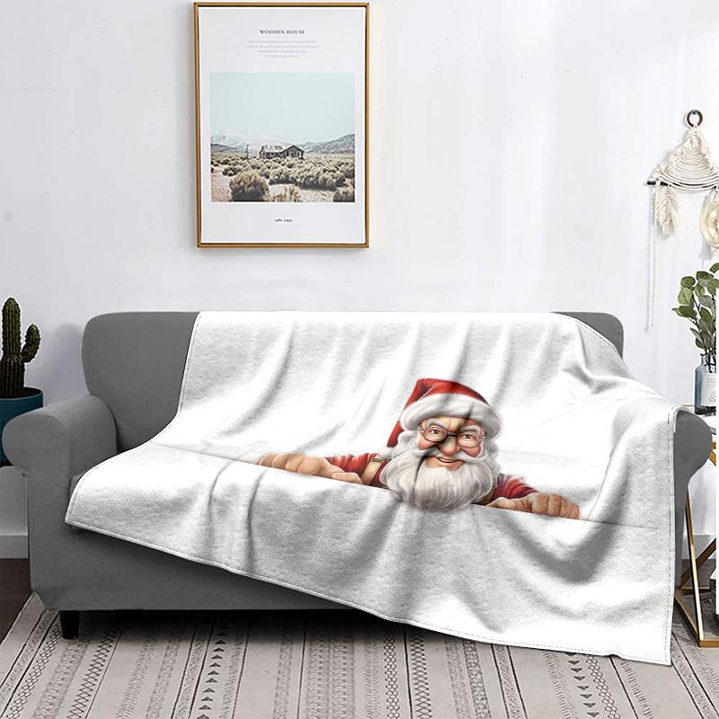 Hjemmedekorasjon plysj pledd sofateppe sengeteppe seng fluffy myke tepper dekor rutete moderne Halloween god jul vinter