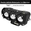 Super Bright Motorcycle LED Spot Light Dual Color Mini Lens Headlight  for Car Trucks SUV UTV