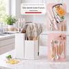 19-Piece Non-Stick Kitchenware Set: Silicone Spatula & Spoon with Wooden Handles + Knife Set In Stock
