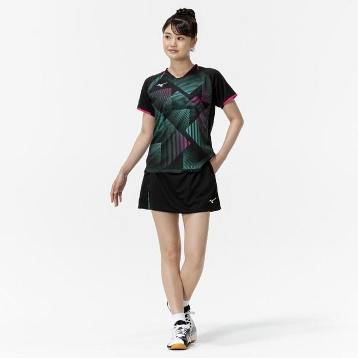 Mizuno Table Tennis Skirt, Quick-Dry, 82JBC200, Women's, Black, L