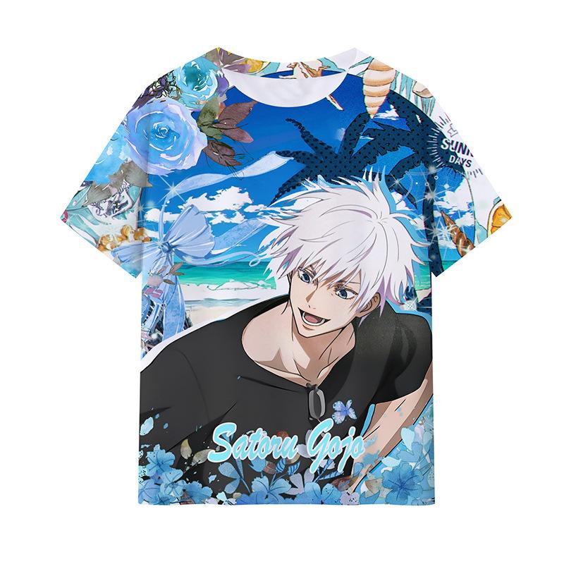 Jujutsu Kaisen Satoru Gojo Japanese Anime 3D Print T-shirt Men T-Shirt Hip Hop Streetwear Summer Harajuku TOP