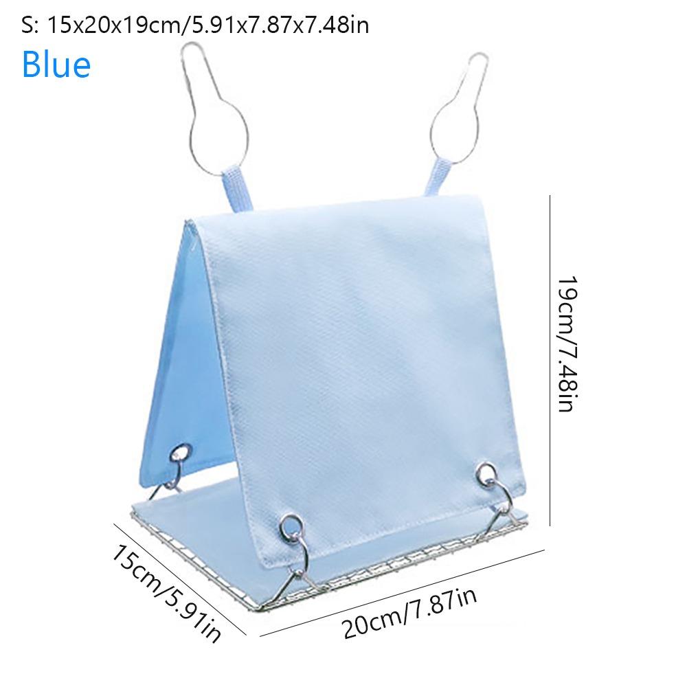 Comfortable Hangable Triangle Bird Cage House Detachable Ventilated Summer Bird Nest Cool Parrot Hut Tent Pigeon