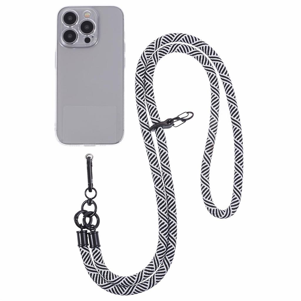 Crossbody Phone Lanyard 8mm Thickness Adjustable Phone Neck Strap with Tether Tab