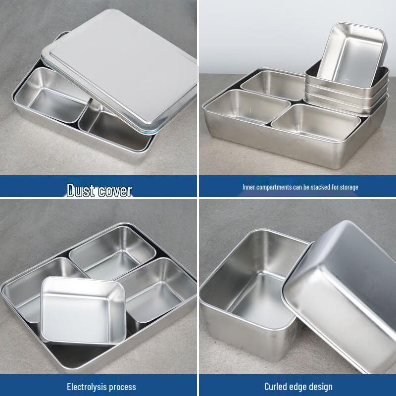 Scatola porta condimenti Ming Chuxing in acciaio inossidabile stile giapponese con coperchio