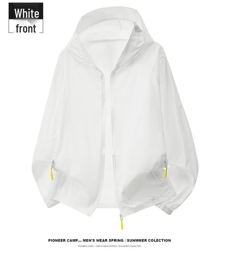 Unisex Ultra-Thin Ice Silk Hooded Quick Dry Sun Protection Wear