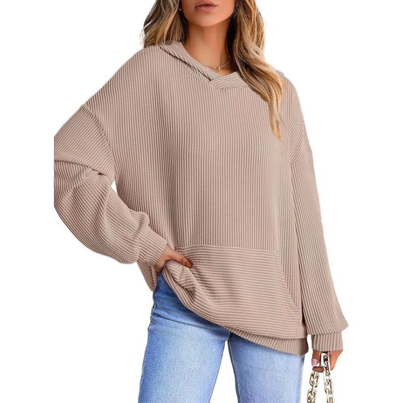BITCED Women's Fashion Casual Solid Color Print Long Sleeve Blouses & Shirts