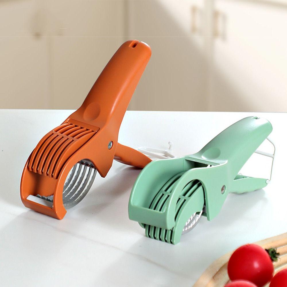 Stainless steel Portable Salad Cutter Comfortable Grip Fruit Chopping Tool Banana
