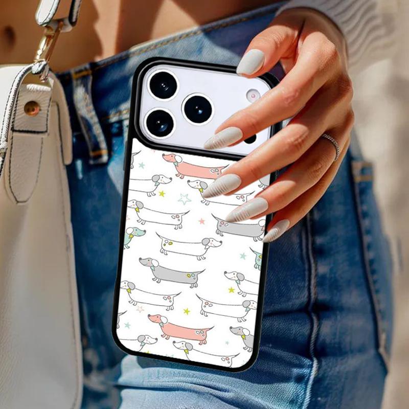 Dachshund Sausage Dog Doxie Phone Case For iPhone 17 Air 14 15 13 12 Max Cover For Apple 14 15 16 16e 11 Pro Max Plus Coque