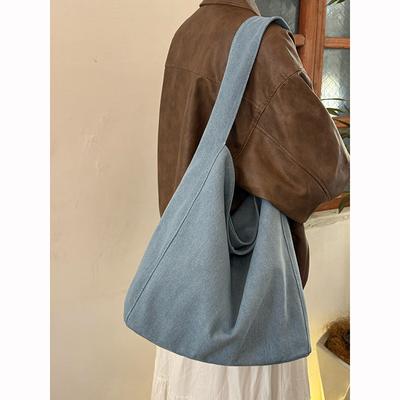 Borsa a Spalla di Piccole Dimensioni, Stile Rilassato, Grande Capacità, per Pendolari, Studenti, Sottobraccio