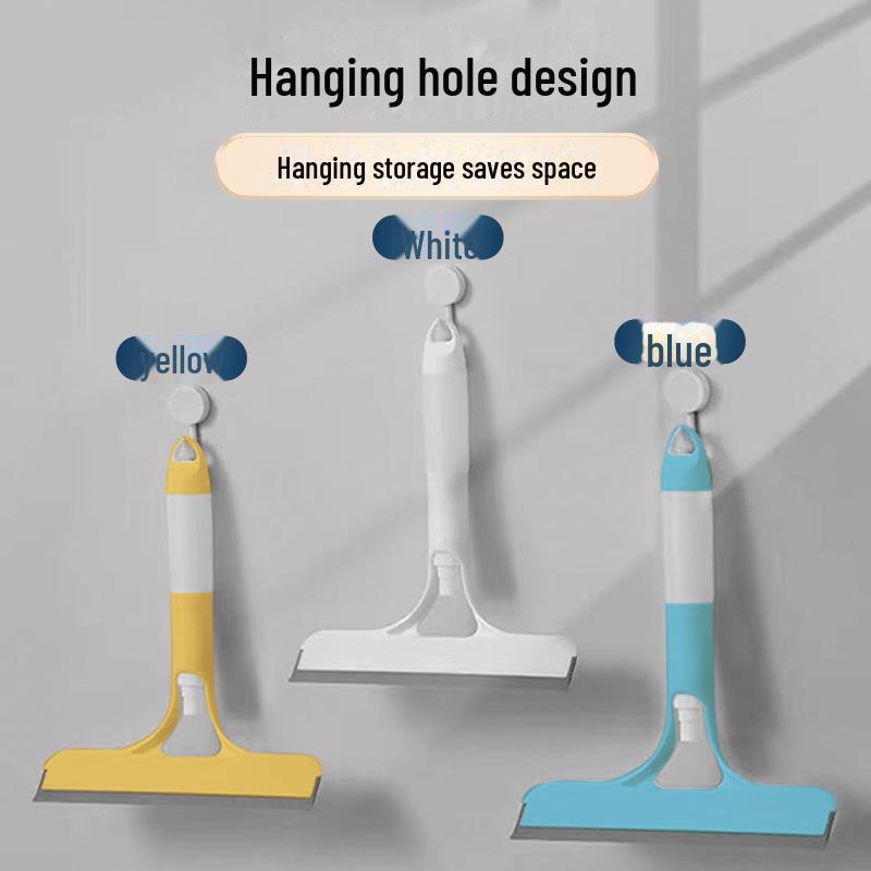 Three-in-One Glass & Mirror Spray Scraper Brush