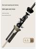 10-Rib Automatic Black Dual-Use Umbrella for Sun and Rain