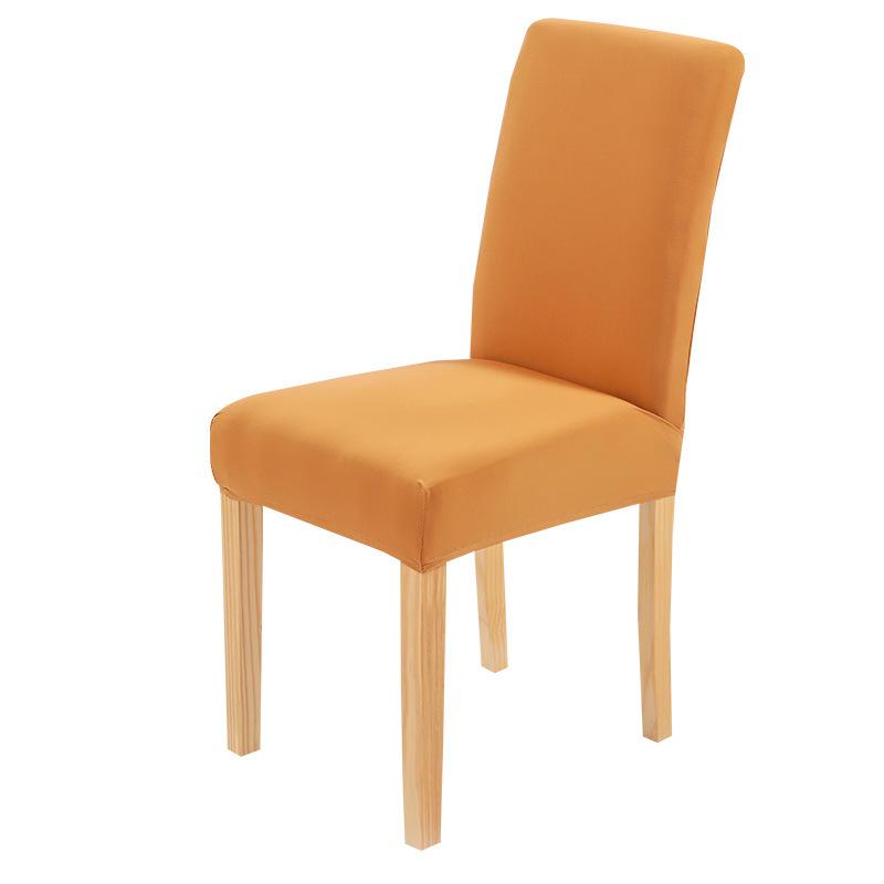 Chair Cover Household Half-Pack One-Piece Solid Color Simple Polished Dining Chair Cover Hotel Home Dust Cover