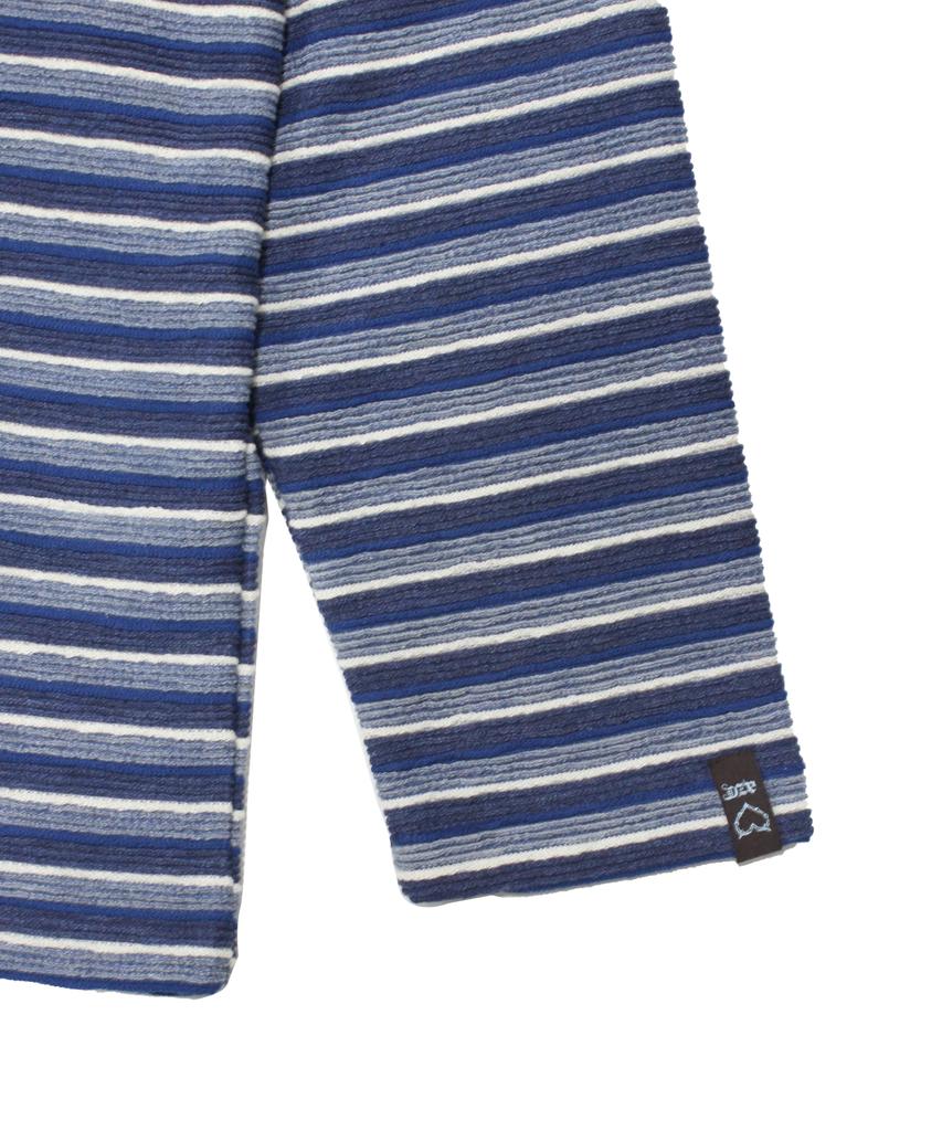 AZENDER Henry Boucle Stripe Navy