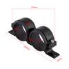 Aluminum Alloy 60mm Car Fuel Pump Mounting Bracket Dual Filter Clamp Cradle Black