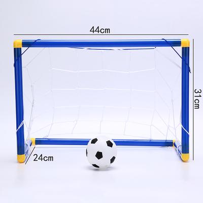 Juego de red de portería de fútbol mini plegable con bomba, juguete deportivo para niños