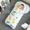 Biduole Reine Baumwolle Baby Puckdecke - Neugeborenen Anti-Schreck-Schlafsack für Frühling & Sommer