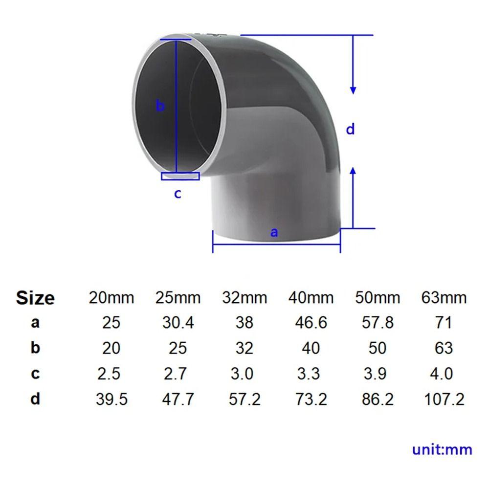 1Pcs Irrigation System Pipe Connector Water Pipe Fittings Tube Joints Durable 90° Elbow Connector