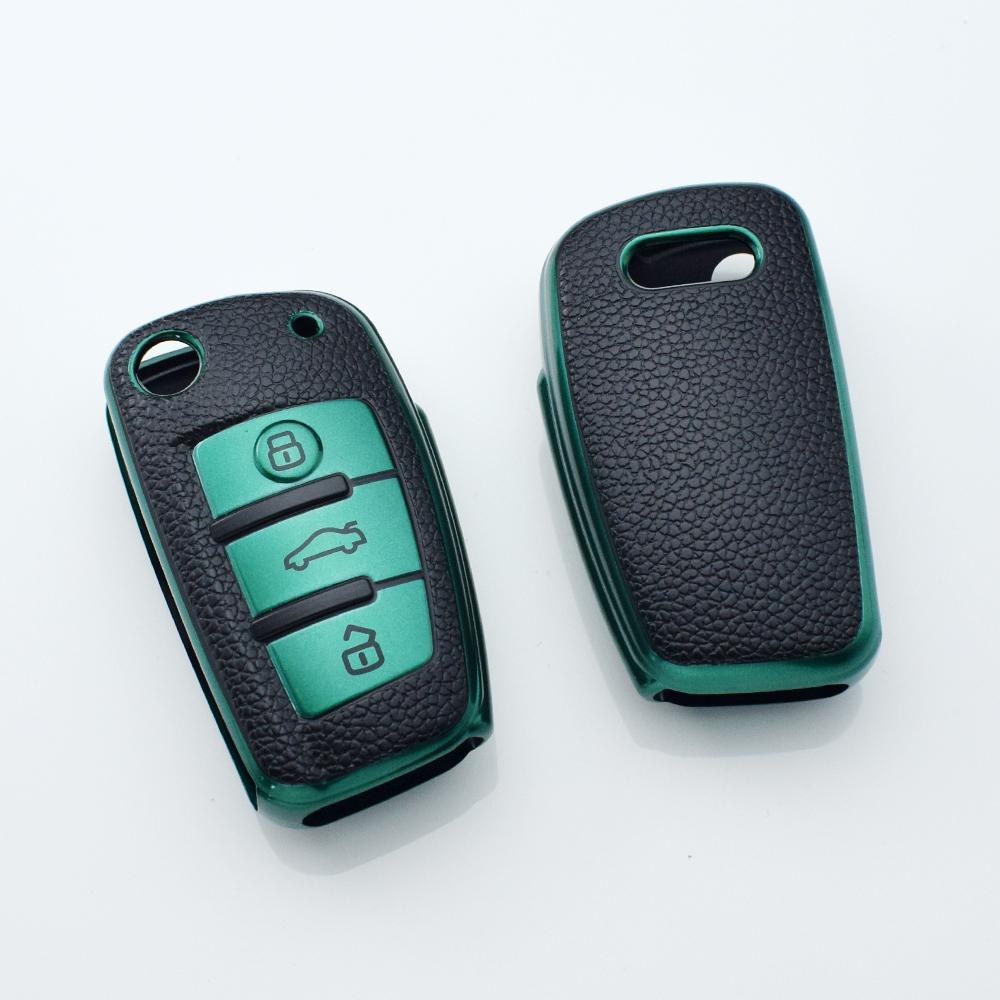 

Для A1 A3 A6 A6L Q2 Q3 Q7 TTS R8 S6 RS3 ключ TPU автомобильный чехол для ключа чехол держатель защитная оболочка брелок аксессуары зелёный