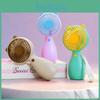 Mini Portable Handheld Cat Ear Usb Rechargeable Fan With Three Adjustable Strong Wind Modes