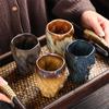 150ml Japoński Imitacja Młotkowanej Ceramiki Nieregularny Kubek do Kawy Vintage Ceramiczny Kubek Mistrzowski Zestaw do Herbaty Kung Fu Filiżanka Naczynia do Picia