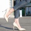 Simple and Fashionable Pointed Thin Heels High Heels Large Size Shallow Mouth Pointed Sexy Single Shoes