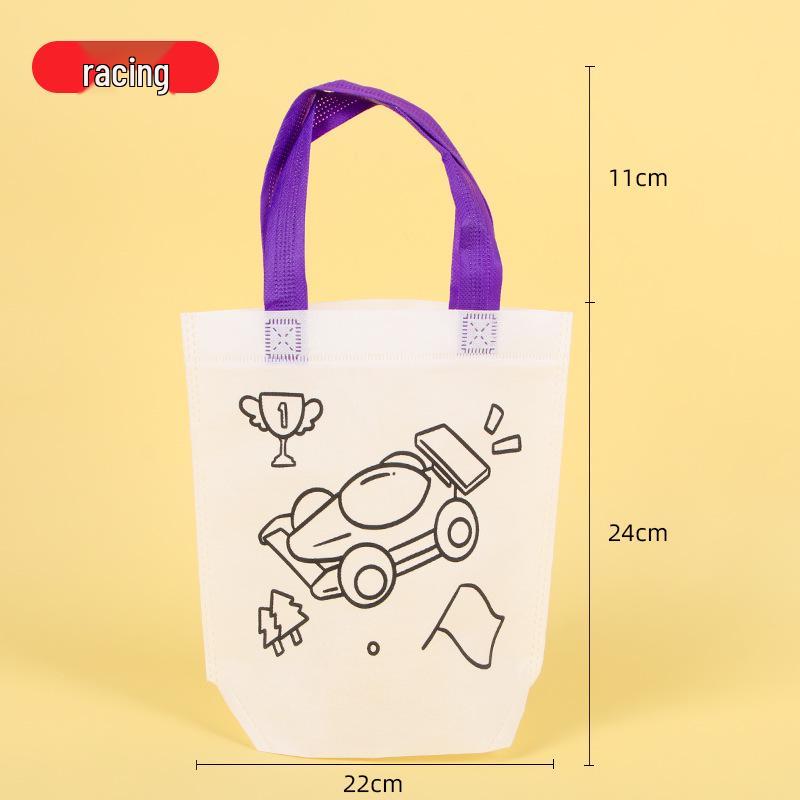 

Детская сумка-тоут для рисования мультфильмов своими руками - Нетканый материал для искусства в детском саду