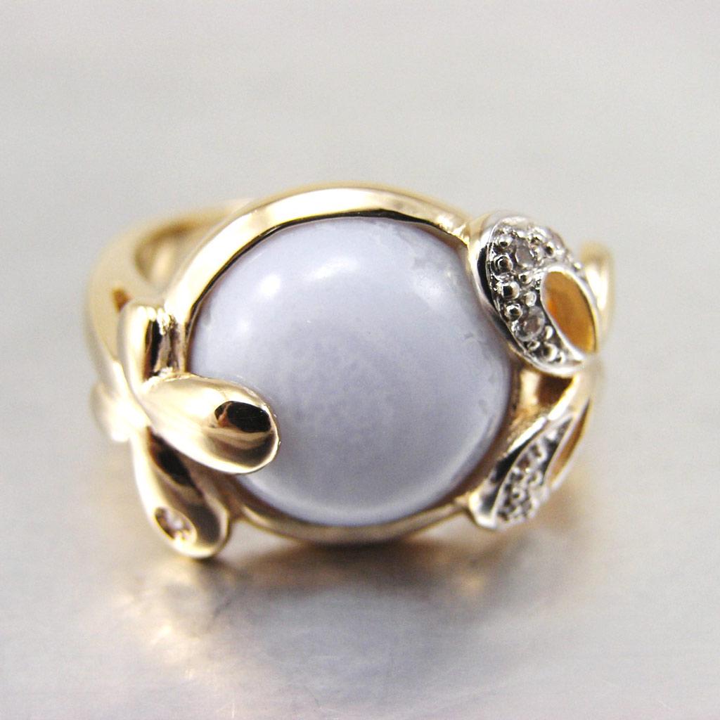 Purple Gold 'Butterfly Light' Ring