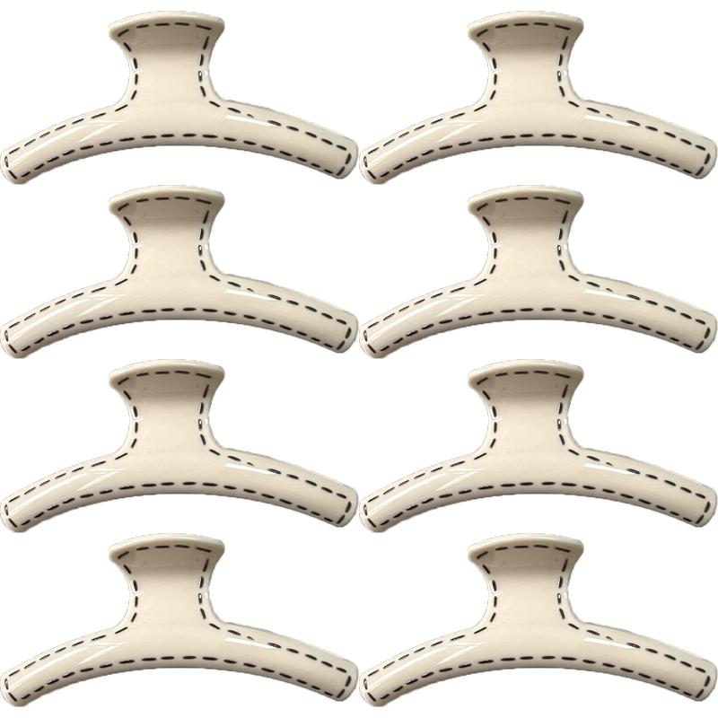 13cm Korean Hand-drawn Line Hair Clip Women's Summer New Fashion Simple Shark Clip Hair Accessories