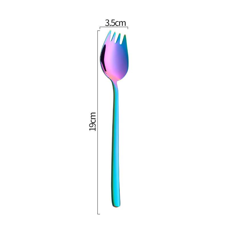 

Ruhan Stainless Steel Rainbow Salad Spoon Set