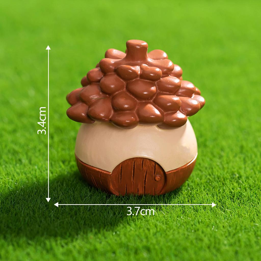 Micro Landscape Decoration Cute Forest Tree House Small House Resin Crafts Diy Tabletop Decoration Accessories