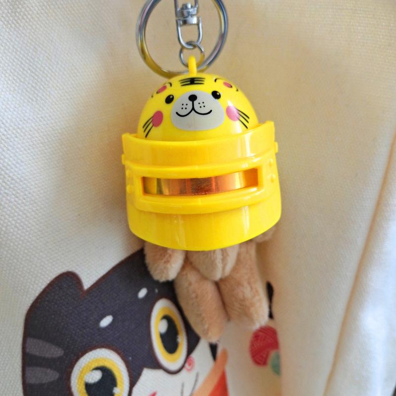 Mecha Cartoon Helmet Keychain