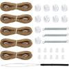 RV Blinds Repair Kit for Camper Window, Pleated Shade Repair Kit, Camper Tan