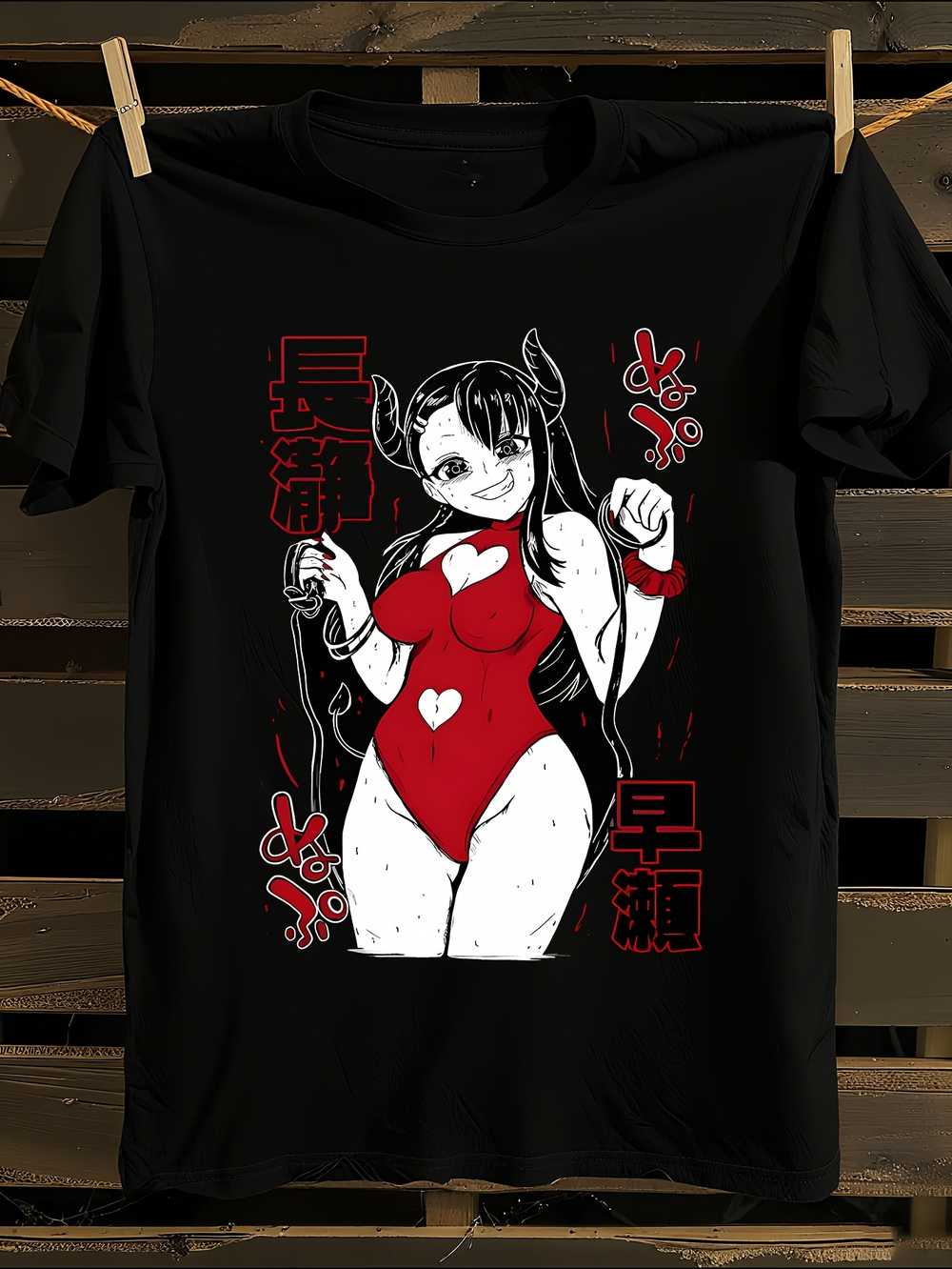 

Nagatoro Anime T-Shirt Mens Tshirt Womens Tshirts with Letters Print Short Sleeves T-Shirt Casual Street Tee Shirt Top XXL