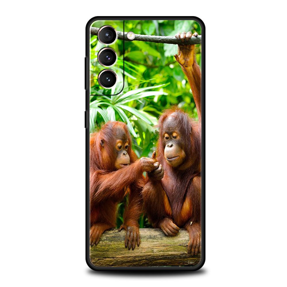 Monkey Phone Case For Samsung Galaxy S25 Edge S24 S23 S22 Ultra S20 S21 FE 5G S10 S9 Plus S10E Soft Cover