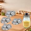 1/2/4pcs Stainless Steel Mason Jar Shaker Lids, Multipurpose Spice, Sugar, Salt, Pepper Dispenser for Standard Mason Jars