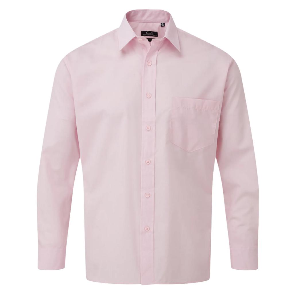 Premier Mens Poplin Long-Sleeved Shirt