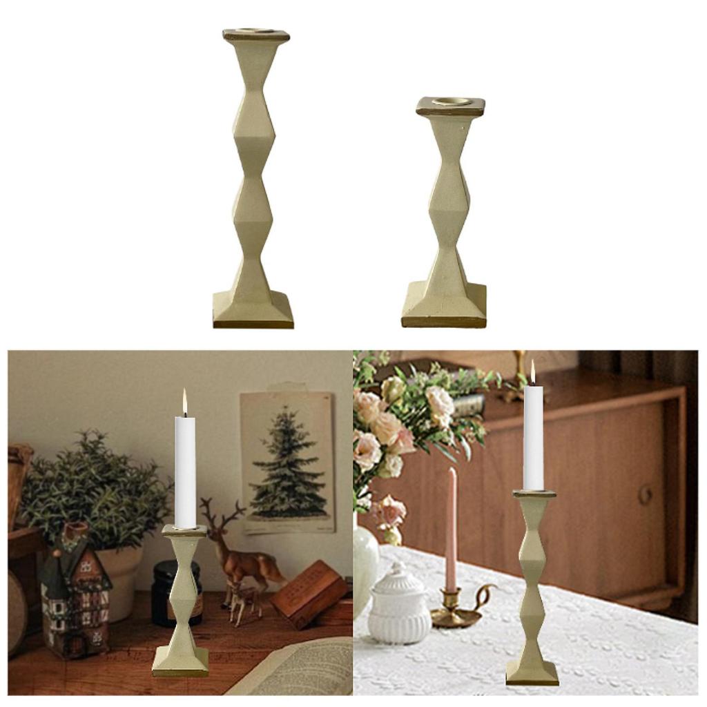 Pillar Candle Holder Simple Table Centerpiece Decorative Candelabra for Fireplace Festival Party Anniversary Dining Room