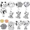 Haustier Katze Hunde Krallen Charms Perlen Anhänger Passend Original Schlangen Kupferarmband Halskette Perlen Für Diy Schmuck Damen Geschenk
